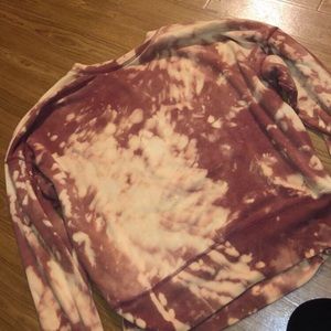 Hand bleached crew neck
